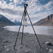 FANAUE Carbon Camera Tripod, 63 Professional Camera Tripod 3 Sections with Quick Release Handle,Compatible with DSLR Camcorder(HTC-3230CK)
