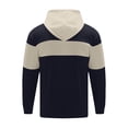 thumbnail image 4 of Atogsazn Men's Oversized Hoodies Casual Pullover Colorblock Long Sleeve Hooded Sweatshirt Fleece Fall Winter Clothes C-Navy L on Clearance, 4 of 8