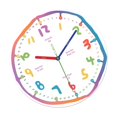 thumbnail image 2 of Reloj de pared para niños, decoración de pared, colorido, redondo, de madera, analógico, de 12 pulgadas, decorativo, silencioso, para interior, jardín Estilo B, 2 of 8