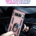 thumbnail image 5 of Designed for Google Pixel 9 Pro XL Case, Military Grade Protective Phone Case Cover with Enhanced Metal Ring Kickstand [Support Magnet Car Mount] Compatible with Google Pixel 9 Pro XL, Rosegold, 5 of 6