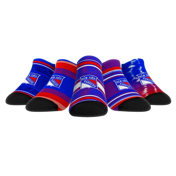 Unisex Rock Em Socks New York Rangers Super Fan Five-Pack Low-Cut Socks Set