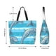 thumbnail image 5 of Balery Dolphin Bolsa Tote Estilo Estético con Cremalleras, Bolsa de Hombro, Bolsa de Compras Grande y Plegable, 5 of 8