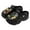 Black, variant on Garden Clogs for Women Elevated Platform Clogs For Women Breathable On Casual Comfort Shoes Unisex Daily Wear With Decorative Charms
