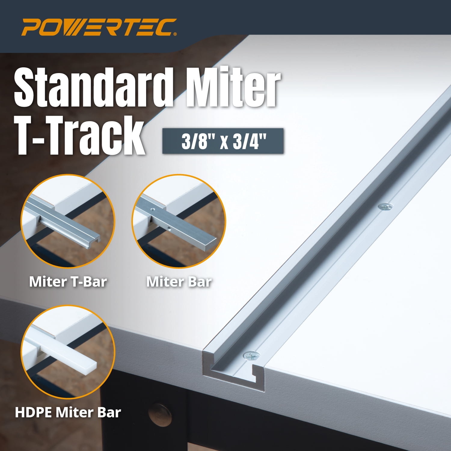POWERTEC 24" x 32" Benchtop Router Table with Insert Plate – Laminated MDF Surface, Reducer Rings, Leveling Hardware & Starting Pin; Compatible with Bosch, DeWalt, Makita & More (71685)
