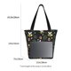 thumbnail image 3 of Fotbe Bees Bolsa de Playa con Estampado, Bolsa de Hombro, Bolsa de Mano Espaciosa, Bolsa de Viaje Ligera, Bolsa de Compras Versátil, 3 of 6