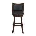 thumbnail image 4 of New Classic Furniture Bristol Swivel Bar Stool, 29-Inch, Dark Brown/Black, 4 of 4
