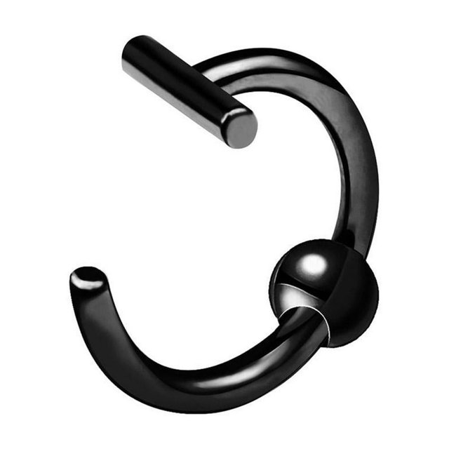 LEEYNEER Or 1,0*8 mm Personnalisés Sans Perçage Faux Clous de Lèvres Pinces à Lèvres Anneaux de Lèvres Perçage Acier Titane Acier Inoxydable Bijoux Clous de Nez Anneaux de Nez