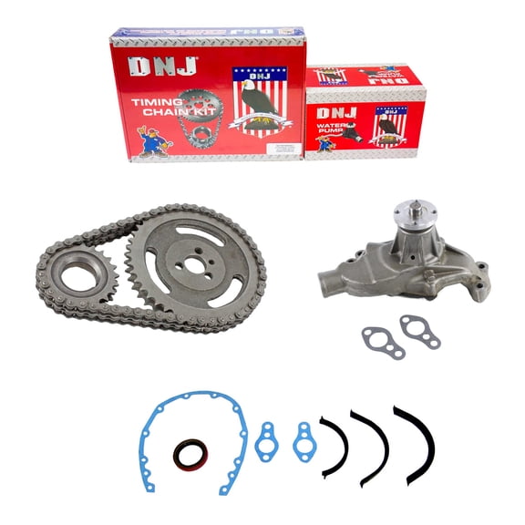 DNJ TK3100HWP Timing Chain Kit with Water Pump Fits Cars & Trucks 84-86 Chevrolet 5.7L V8 OHV