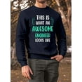 thumbnail image 2 of Awesome Engineer Looks Like Sweatshirt Men -Smartprints Designs, Male XX-Large, 2 of 4