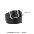 thumbnail image 2 of Milisten 1Ud Cinturón Ajustable De Cuero Negro Para Mujer Estilo Casual Y, 2 of 7