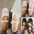 thumbnail image 2 of oqasdz Women's Casual Shoes Elegant Lace Up Flat Dressy Shoes with Pointed Toe and Mesh Detail Comfortable Everyday Footwear Outdoor Summer, 2 of 7