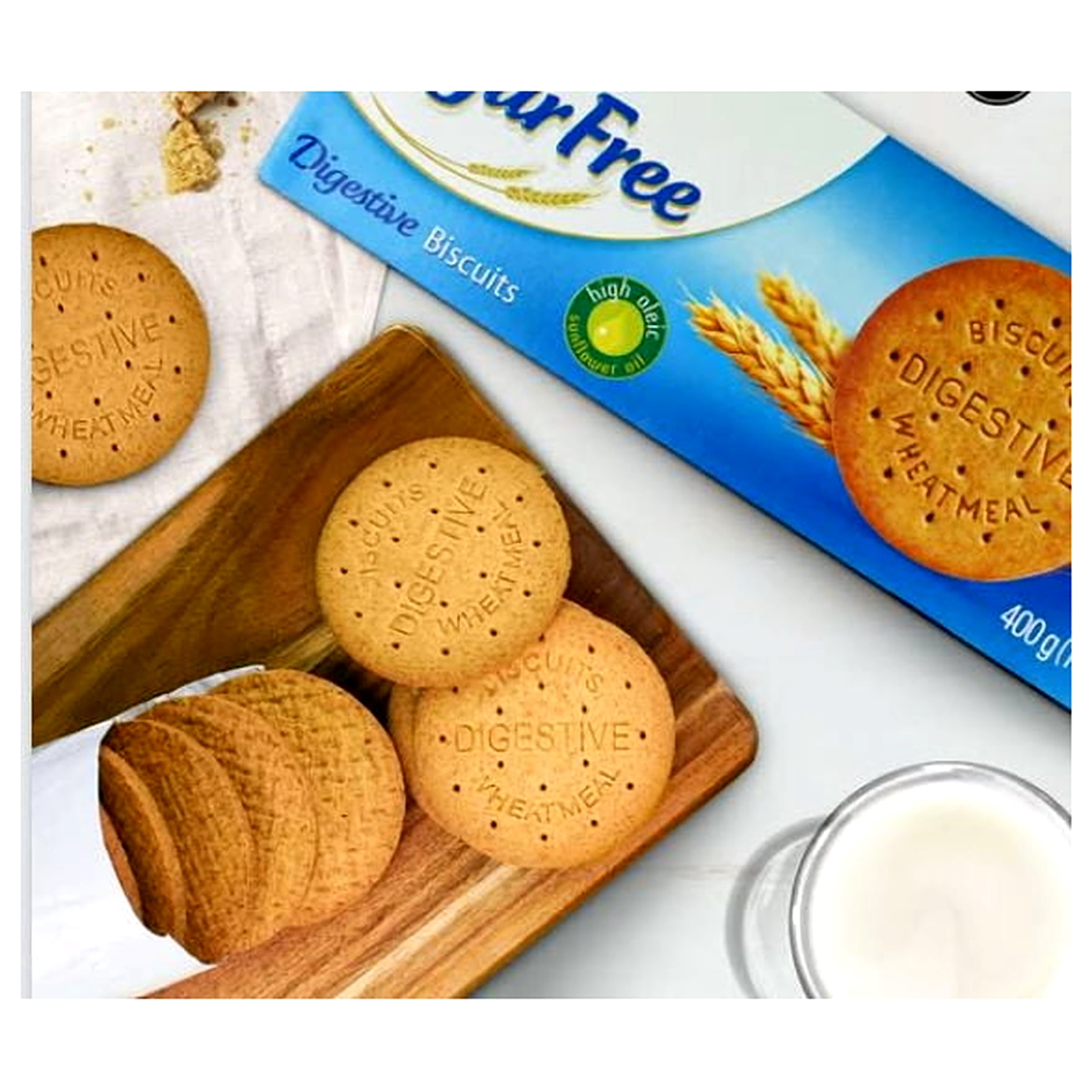 GULLON Sugar Free Digestive Cookie 400g (Pack of 4)