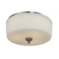 thumbnail image 1 of Z-Lite Cardinal 3 Light Flush Mount in Brushed Nickel, 1 of 1
