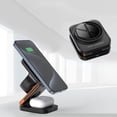 thumbnail image 4 of TopLLC Wireless Charger Multifunctional Foldable Smart Wireless Charging For Android And IOS. Mobile Phones Watches Earphones Three-in-one Magnetic 15W Wireless Fast Charger Wireless charging, 4 of 8