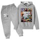 thumbnail image 3 of Sudadera con capucha y pantalones para niños de Grand Theft Auto V GTA 5, conjunto de 2 piezas, ropa de dibujos animados para niños pequeños, trajes para niños y niñas, 3 of 5