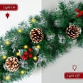 thumbnail image 6 of 9FT Artificial Christmas Pine Garland, Winter Greenery Garland for Holiday Season Mantel Fireplace Table Runner Centerpiece Décor, 6 of 7