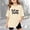 Beige, variant on Stylish Graphic Letter Print Tee Shirts For Girls Comfortable Casual Daily Wear Soft Breathable T-Shirts Kids Short Sleeve Crewneck Solid Basic Tees Casual Tops
