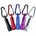thumbnail image 2 of Outdoor Mini LED Flashlight Carabiner Clip Keychain Portable Sports Torch Lamp, 2 of 6