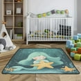 thumbnail image 3 of WOBOGO Cute Mermaid Holding Starfish Baby Playmats Extra Large Waterproof Rollable Activity Pads for Toddlers 50×50inch, 3 of 7