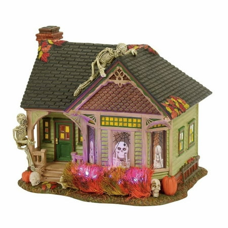dept 56 snow village halloween 4056702 the skeleton house