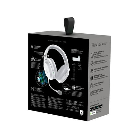 Razer - Barracuda X 2022 Edition Wireless Gaming Headset for PC, PS5, PS4, Switch, and Mobile - Mercury