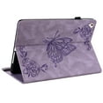 thumbnail image 3 of iPad 9.7 Case 2018/2017, iPad Air 1 2 Case, Allytech Butterfly Embossed Shock Absorption Kickstand Pencil Holder Auto Sleep Wake Slim Cover Case for Apple iPad 6th 5th Generation, Purple, 3 of 6