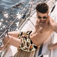 thumbnail image 2 of luoweisi Men's Beach Shorts Quick Dry Swim Trunks with Mesh Lining Thanksgiving Hat L, 2 of 5