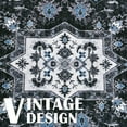 thumbnail image 2 of Softlife Ultra-Thin Chenille Vintage Area Rug Non Slip Washable Oriental Tribal Antique Carpet Home Decor Boho Style,4'x6',Black, 2 of 8