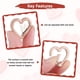 thumbnail image 4 of Clip en forma de corazón Uxcell [Paquete de 15] - Clip de llavero con gancho de resorte [Rosa/Aleación de aluminio], 4 of 6