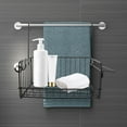 thumbnail image 3 of TABLZONE Black Hanging Storage Basket for Bathroom and Kitchen, Stylish Organizer for Supplies and Essentials, 3 of 8