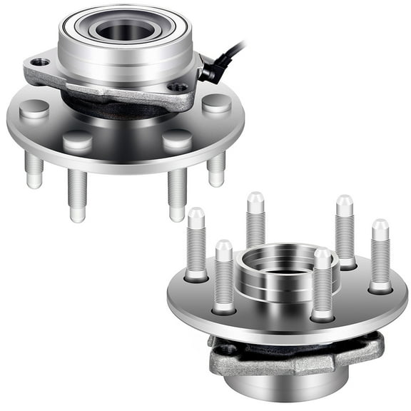 ECCPP Wheel Hub Bearing Assembly Front fit for (4WD Only) Chevy Silverado Suburban Avalanche 1500 Tahoe, GMC Sierra Savana, Cadillac Escalade 6 Lugs W/ABS 515036