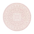 thumbnail image 3 of Unique Loom Outdoor Aztec Collection Area Rug - Chalca (3' 3" Round Pink/Ivory), 3 of 7