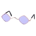 thumbnail image 2 of Walbest Pet Dog Cat Sunglasses, Classic Retro Round Metal Prince Princess Sunglasses,Photo Props Toys,Puppy Cat Teacher Bachelor Cosplay Glasses for Small Dog Cat, 2 of 7