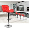 thumbnail image 4 of Elecwish Urban Hipster Bar Stool with 360-Degree Swivel & Adjustable Height, Red, Set of 2, 4 of 8