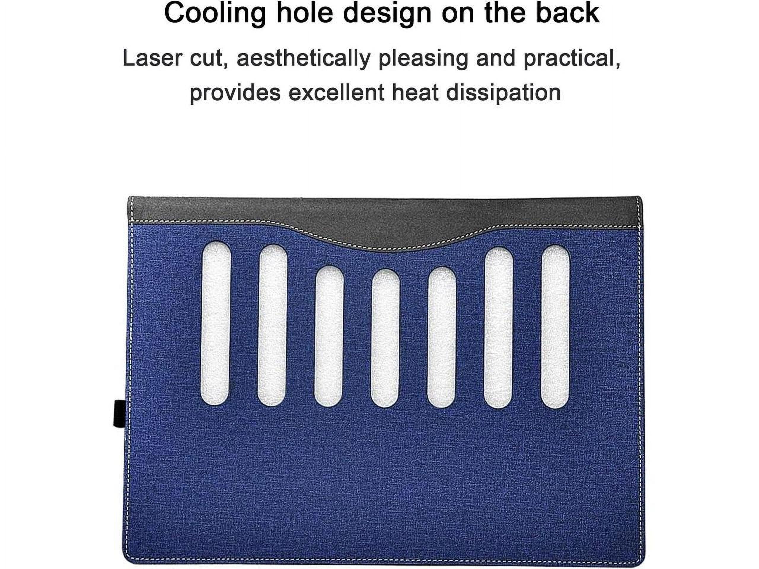 Laptop Case Cover for 17.3 inch HP Envy Laptop 17-da 17t-da 2024 & Asus Zenbook pro 17 UM6702,PU Leather Protective Sleeve Shell Bag with Pen Holder and Heat Dissipation Hole