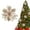 W-Beige, variant on XJGHHSY 1 Pieces Glitter Christmas Poinsettia Artificial Xmas Flower ornaments Flowers Decorations with Clips and Stem Glitter Poinsettia Christmas Tree ornaments for Xmas Wedding,Y-Pink