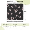 thumbnail image 2 of Pioneer Flower Floral Print Pattern Square Fitted Tablecloth with Elastic Edge,Square Table Cover,Washable Elastic Table Cover for Home Kitchen Party Decor 34"x34", 2 of 6