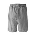 thumbnail image 5 of Zimjoy Chubbies Shorts for Men Causal Elastic Waist Big and Tall Corduroy Shorts Men 5" Textured Drawstring Beach Shorts Mens Retro Fit Lightweight Short Pants with Pockets, Gray XL, 5 of 8