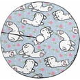 thumbnail image 1 of FMSHPON Cute Alpaca Llama Xmas Christmas Tree Skirt Stand Mat for Holiday Party Decoration Indoor Outdoor 48 inches, 1 of 3