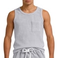 thumbnail image 4 of CUSTG Men Tshirts Tank Tops Sleeveless Crew Neck Undershirts Basic Tank T Shirts With Pockets Casual Athletic Tees O-Neck Holiday Solid Color Summer T-Shirts, 4 of 4