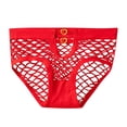 thumbnail image 3 of Gibobby Lencería sexy para mujer Bragas de mujer Calzoncillos de cintura media sexy Figura Diseño de red Ropa interior hueca Lencería de alta elasticidad(Rojo XL), 3 of 5