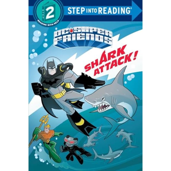 Pre-Owned Shark Attack! (DC Super Friends) (Step into Reading), 9780399558474, 0399558470, Paperback, Media tie-in edition