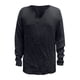 thumbnail image 3 of Camisas Y Playeras Camiseta de manga larga sólida para hombre, camiseta informal de moda de verano, blusa informal holgada (Black, 3XL), 3 of 5
