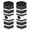 Black, variant on 1 Pair Universal Bike Pegs, Compact 2.36"x0.98" Aluminum Alloy Stunt Pegs, Anti-Slip Hexagonal Axle Footrest for BMX and Mountain Bikes, Red