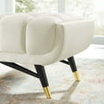 thumbnail image 6 of Modway Adept 60" Performance Velvet Bench in Ivory, 6 of 8