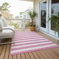 thumbnail image 6 of Addison Rugs Chantille Indoor/Outdoor Transitional Stripes Pink Washable Rectangle Rug, 10' x 14', 6 of 6