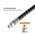 thumbnail image 3 of Uxcell Grease Gun Hose Kit 11.8" 10000 PSI Spring Flex High Pressure with Grease Gun Coupler 1/8 NPT Threads Black, 3 of 6