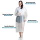 thumbnail image 4 of Chubasquero de EVA portátil Poncho reutilizable con capucha y puños elásticos $ Chubasquero protector Poncho con botones Moda para hombres y mujeres adultos Chubasquero de EVA grueso $ Chubasquero de, 4 of 5