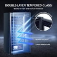 thumbnail image 6 of Homhougo 55-Bottle Beverage Refrigerator Countertop Wine Cooler with Glass Door, Adjustable Shelves & Digital Temperature Display, 41-64℉, Mini Fridge for Wine, Beer, Soda, Drinks for Home, Office, 6 of 7