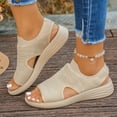 thumbnail image 2 of YLYL Women's Sandals Arch Support Open Toe Plantar Fasciitis Slip on Comfort Casual Summer Beach Sandals, 2 of 9